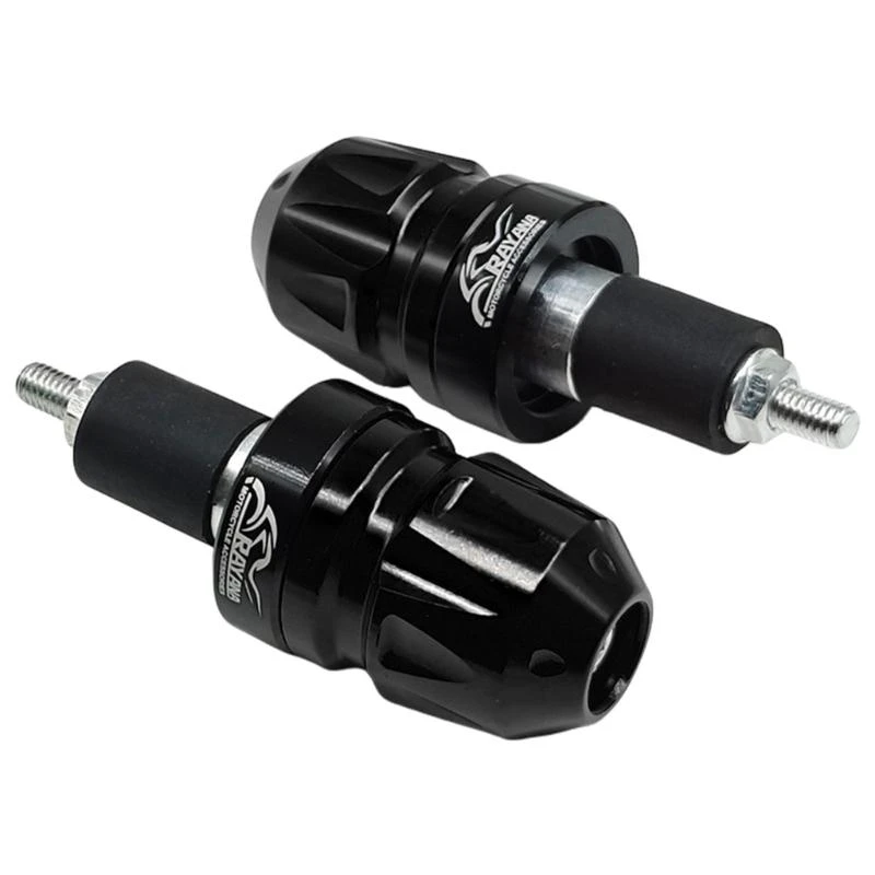 02de 1 زوج من الألمنيوم سبيكة دراجة نارية مقود نهاية مقود ، أغطية قبضة غير متوفرة للدراجة الترابية 7/8 "22 مم ، تسهيل التثبيت