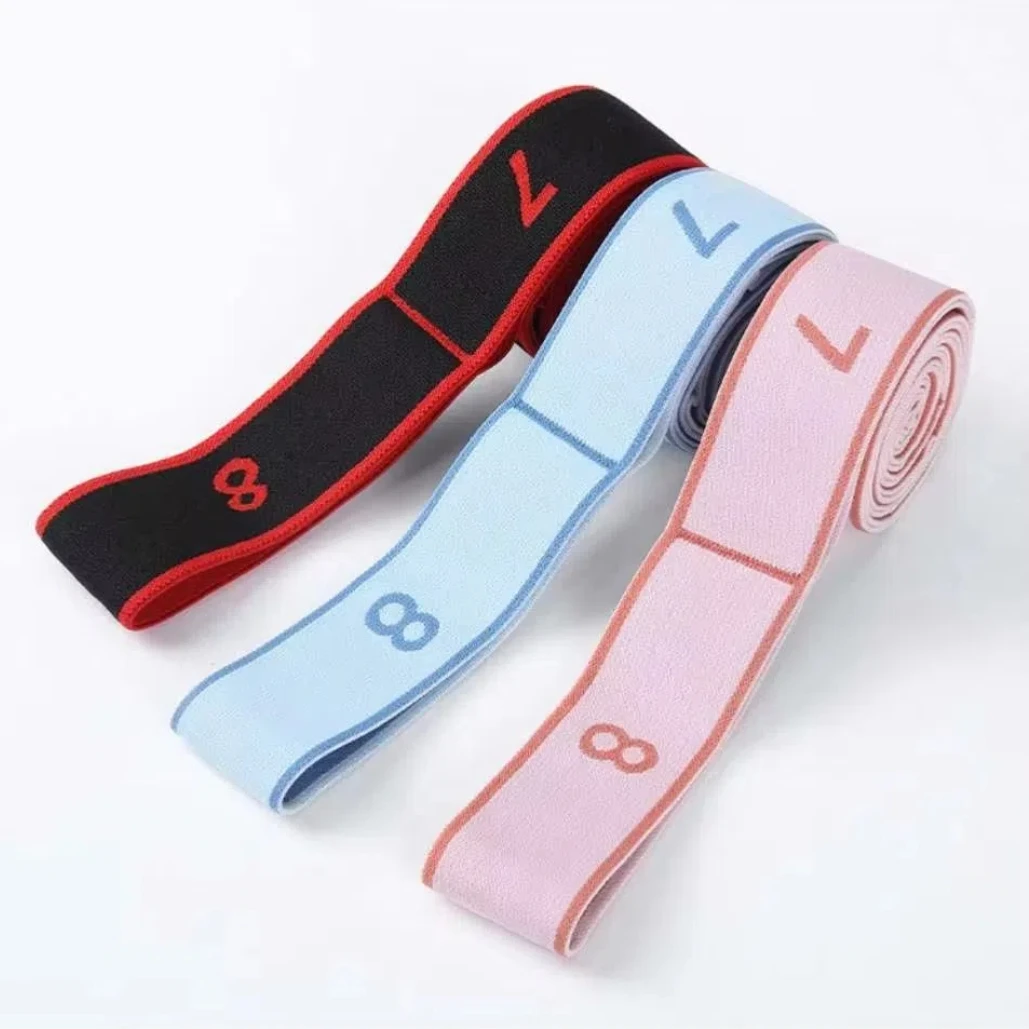 8/10/12 Grid Yoga Resistance Band Elastic Yoga Training Fitness Resistance Bands Crossfit Exercise Textile Cotton
