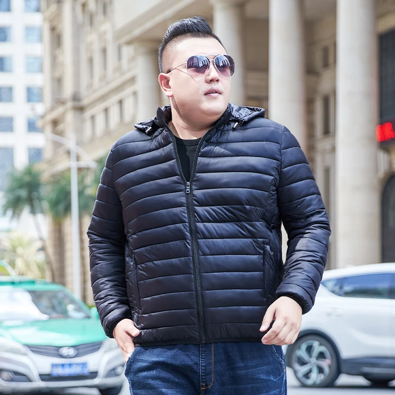 Winter Jacket Men Casual Wear Padded Warm Coat Male Thicken Parkas Coat Man\'s Windproof Fashion Black Coat Plus Size Outerwear