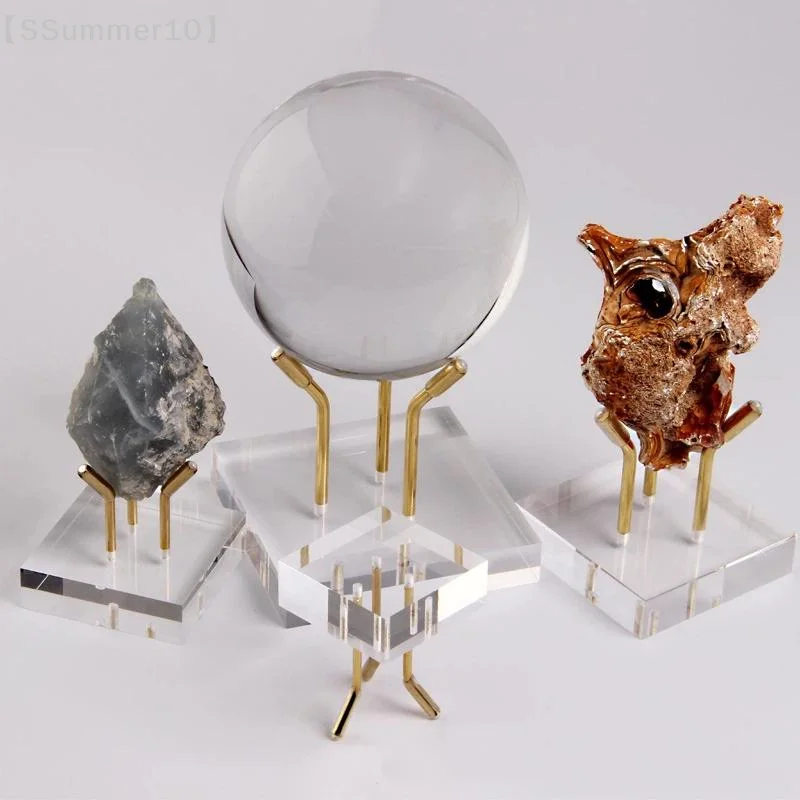 SSummer10xxxAcrylic Crystal Ball Jewelry Stand Transparent Sphere Display Photo Props HolderSS