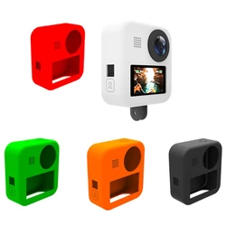 Accesorios para Gopro Max, funda protectora de goma suave, gel de sílice y tapa de lente, carcasa protectora para cámara Go Pro 360