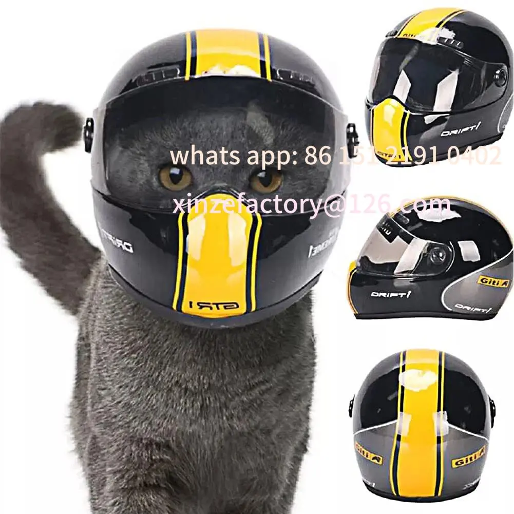 

Customizable Mini cute pet helmet cat dog outdoor motorcycle helmet puppy crash cap modeling photo rabbit decoration