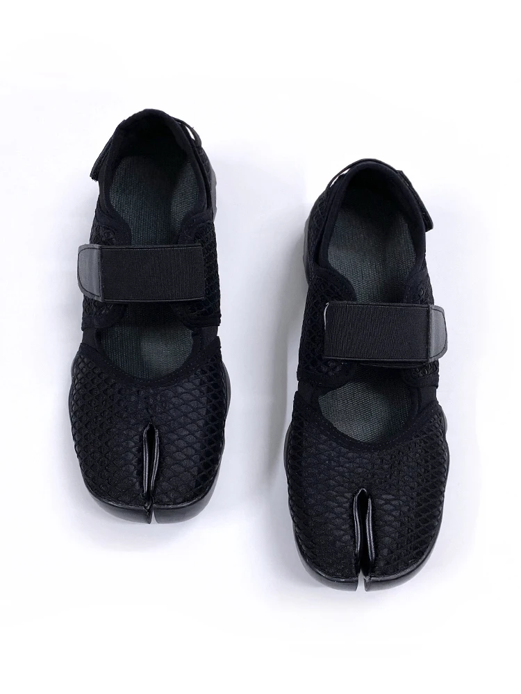 Retro Pig Toe Split Toe Mary Jane Ballet Flat Shoes Casual Style Fashionable Breathable Upgraded Version for Young Women