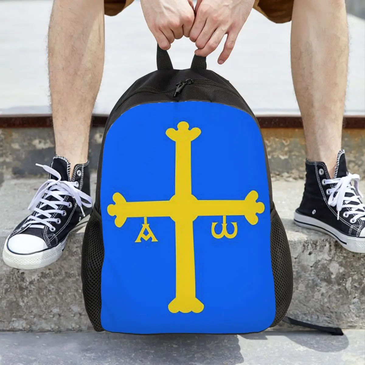 

Asturias Flag Backpack Hot Sale Daypack Large Capacity Boys Girls BookBag School Bag Shoulder Bags for Men Women