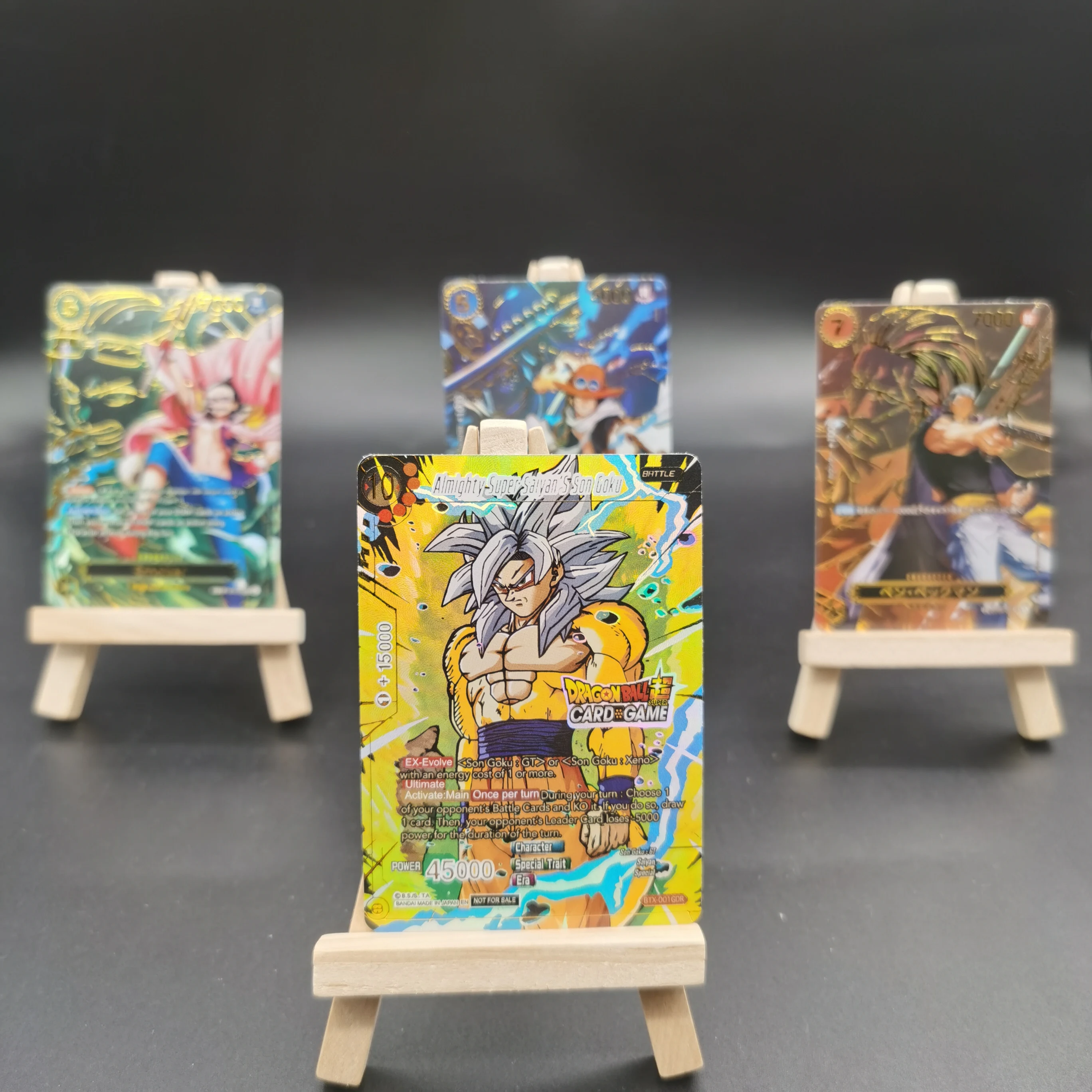 مجموعة بطاقات دراغون بول سون جوكو EN DIY عالية الجودة ذاتية الصنع لعبة بطاقات أنيمي لعبة هدية
