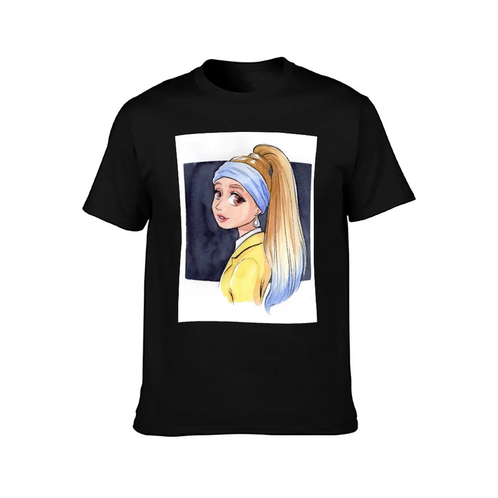 Girl With a Pearl Earring T-Shirt Big and Tall Casual T-Shirt