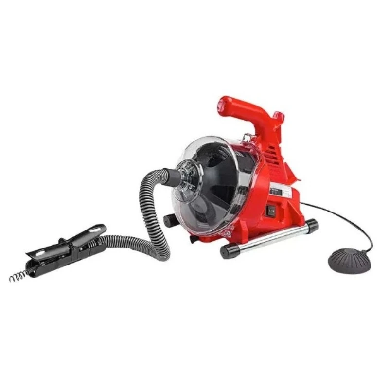 9.14m AutoFeed Drain Auger, Electric Plumbing Snake for Kitchen Bathroom Clogs