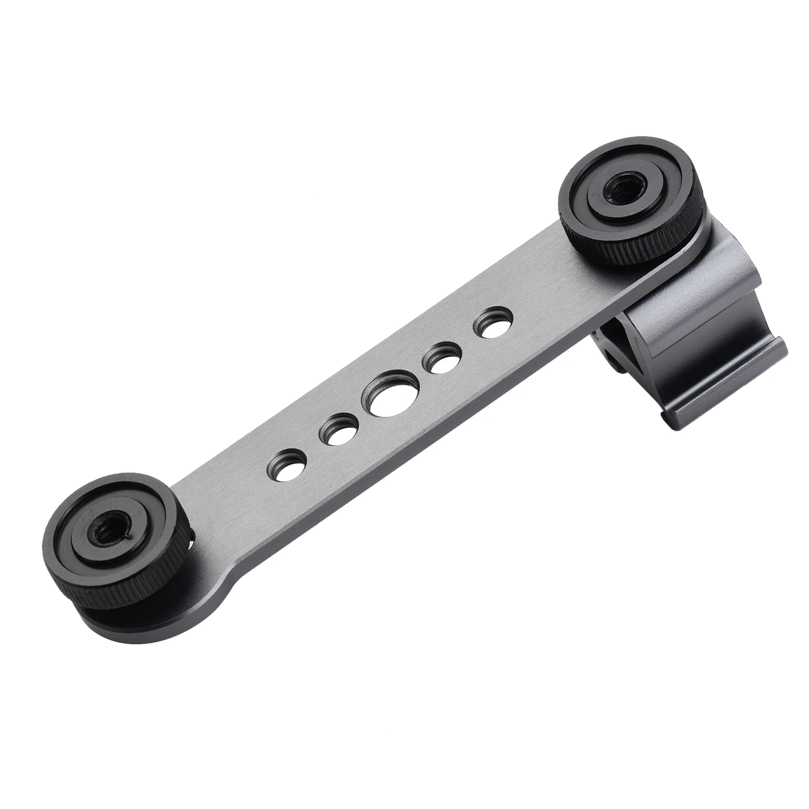 Triple Cold Shoe Mount Bracket Extension Bar met 1/4 Inch 3/8 Inch Draad voor Gimbal Stabilizer Statief Camera Flitslicht