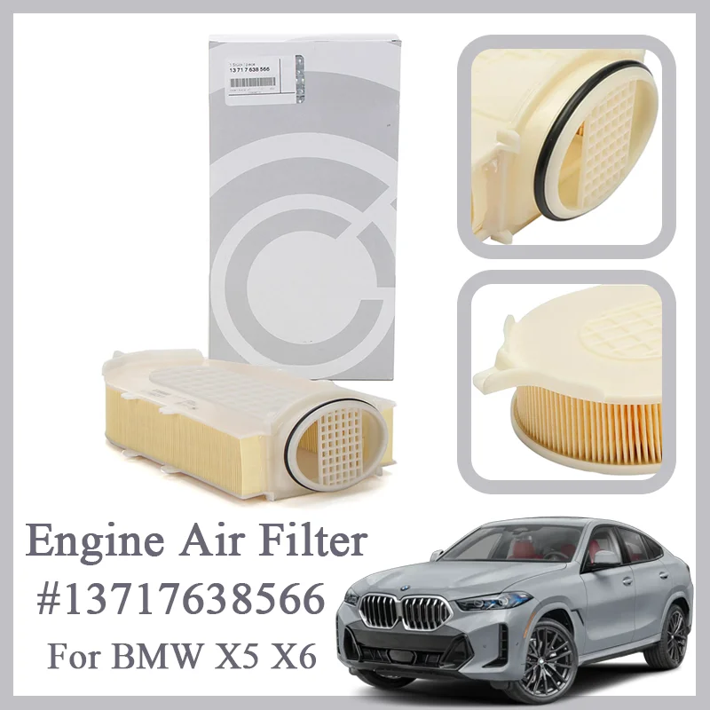 

Engine Air Filter 13717638566 LX29911 PA3621 For BMW X5 F15 F85 X6 F16 F86 Premium Car Accessories OEM Tools