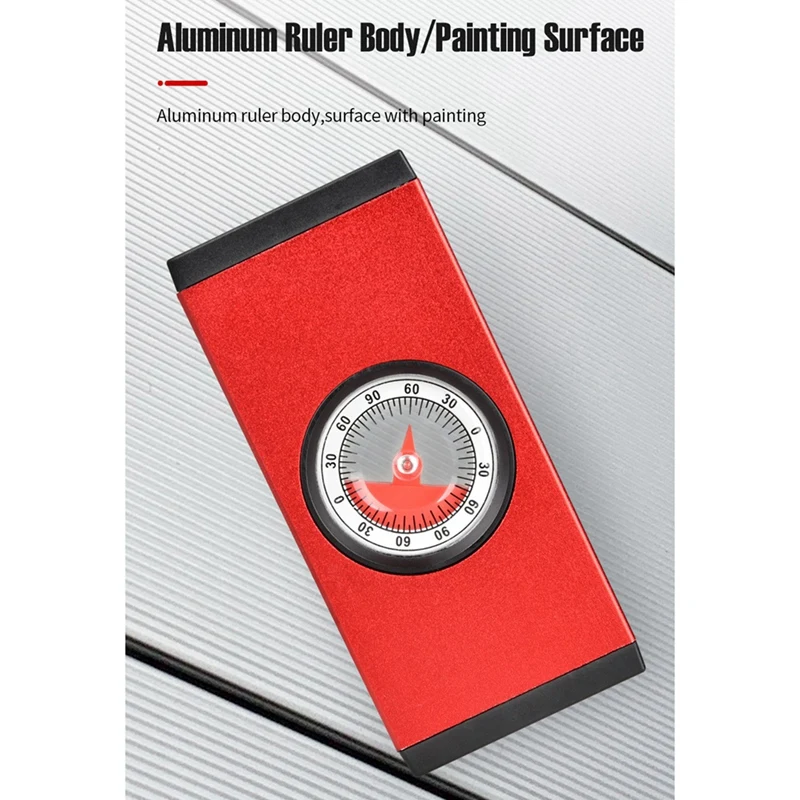 Aluminum Alloy Mini Angle Inclinometer Bricklayer's Angle Inclinometer Slope Measuring Instrument