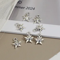 50pcs/lot--9x12mm Mini Shining Stars Pentagram Charms Pendants For Diy Jewelry Making Supplies Accessories Wholesale Bulk Items