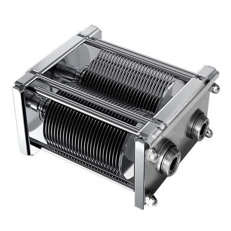 Novo modelo comercial cortador de carne de bancada corpo de aço inoxidável multi-função corte e trituração design destacável