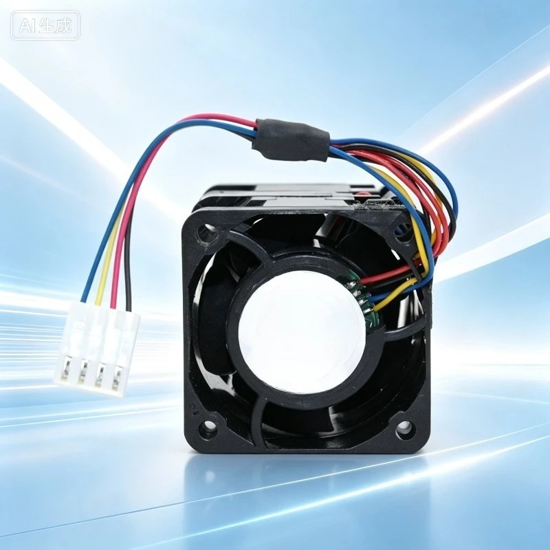 2PCS For Nidec R40W12BS4AC-65 4056 4CM 1U Server Chassis Cooling Fan