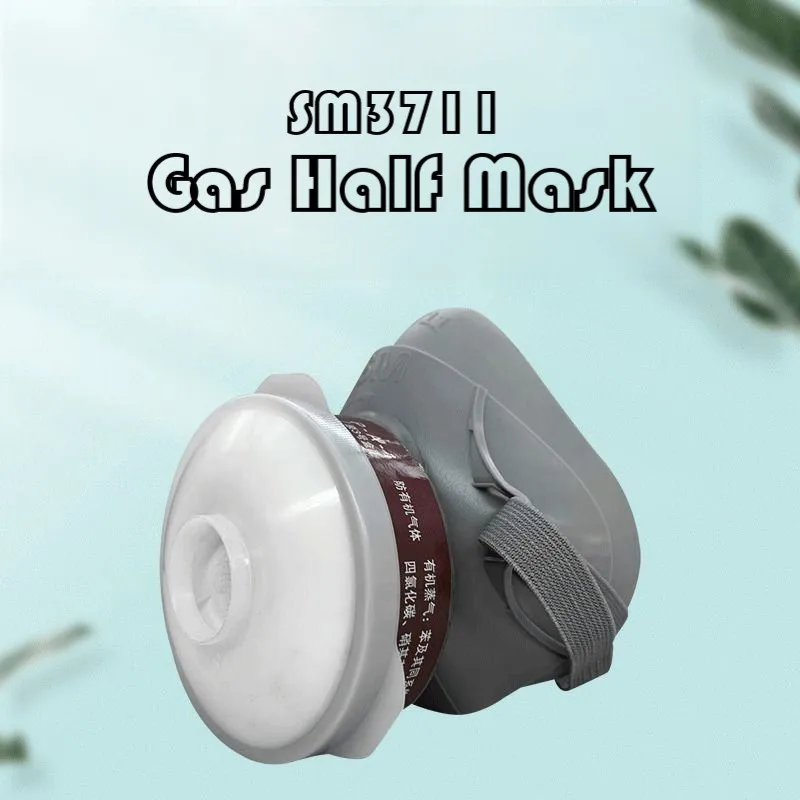 SM3711 Gas Mask Spray Paint Anti-Formaldehyde Paint Half Mask Anti-Chemical Pesticide Spraying