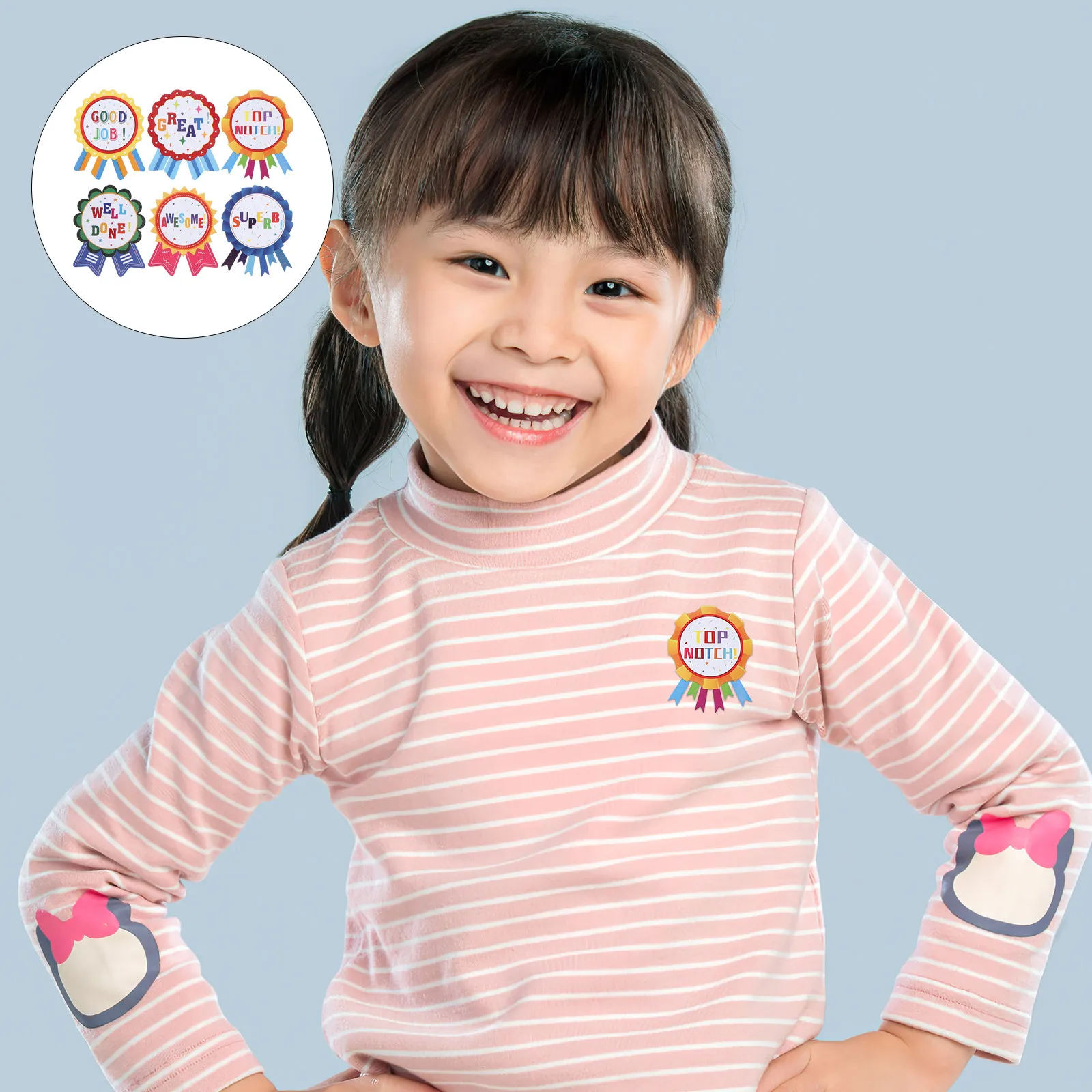 

100Pcs Reward Stickers Badge Motivational Incentive Classroom Kindergarten Teacher Supplies Encouragement Chart