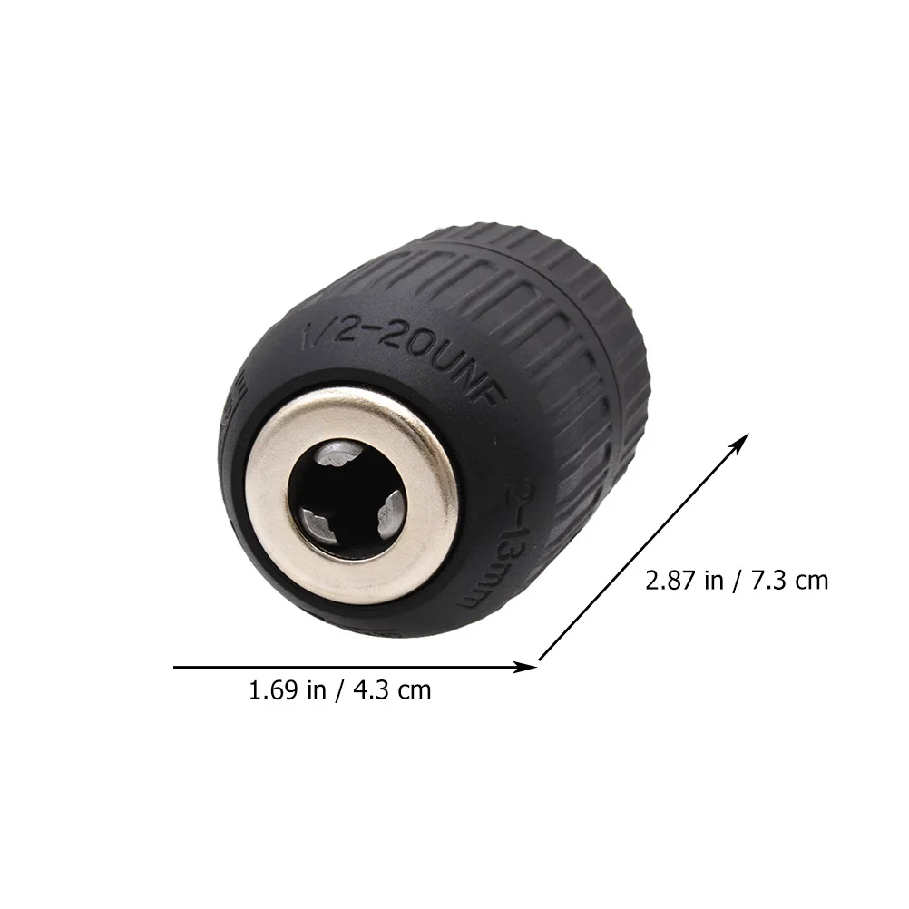 

Electric Drill Chuck 3 jaw Small Conversion Plastic Adapter Impact Hammer Tool Parts Durable Steel Easy Replacement