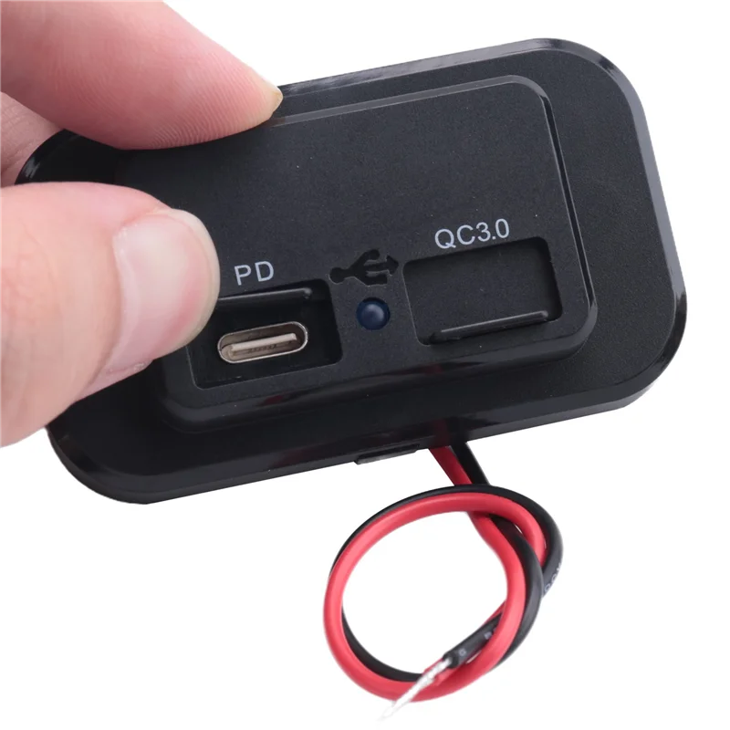 

【Buy It-Now!】4X USB+PD Car Charger Socket 12V/24V USB Charging Splitter Outlet Power-Adapter For Motorcycle Camper-Truck