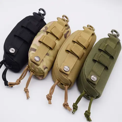 전술 Molle 주머니 하드 케이스 패션 안경 주머니 야외 휴대용 안경 보호대 충격 방지 방진 안경 케이스