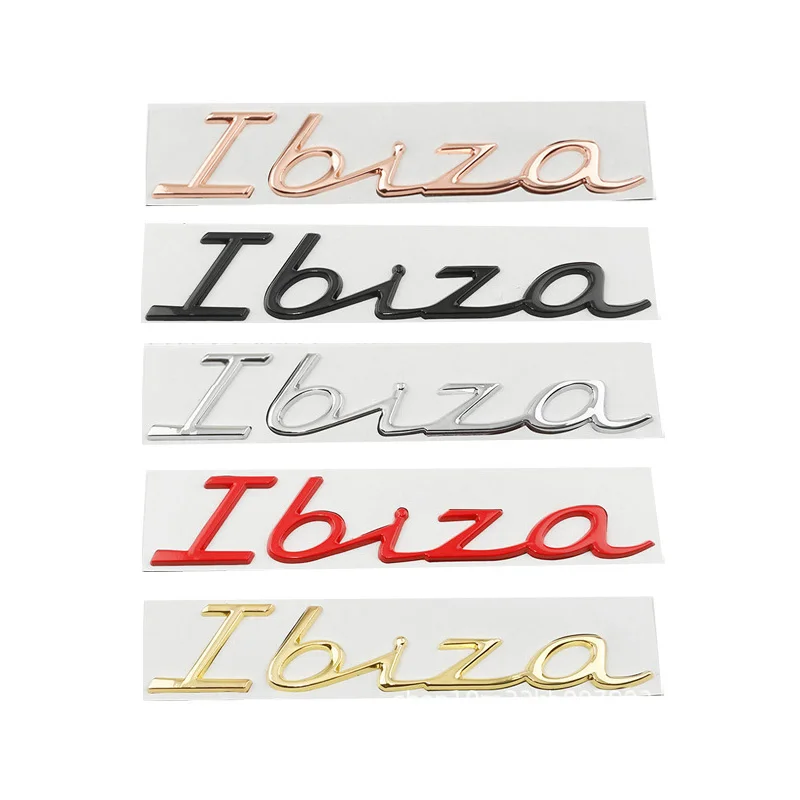 Letras de Metal 3D para maletero de coche, calcomanías con logotipo, emblema, insignia, pegatina para Seat IBIZA MK1, MK2, MK3, MK4, MK5, MK6, 6j,