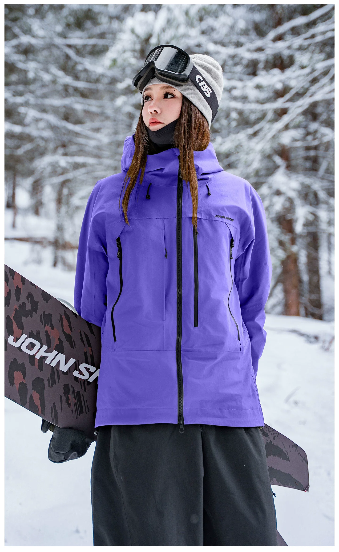 John Snow 2026 Unisex Snowboardjacke im Amerikanischen Stil Professionelle Wasserdichte Winddichte Thermische Winter-Skijacke für Männer & Frauen – Detail 31
