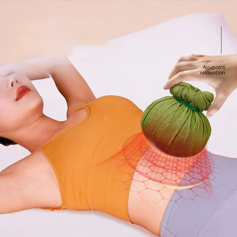 

1 шт., согревающие мешочки, массажные шарики, компрессионные шарики для ванны, китайские травяные мешки, спа-массажные мешочки, травяные массажные шарики