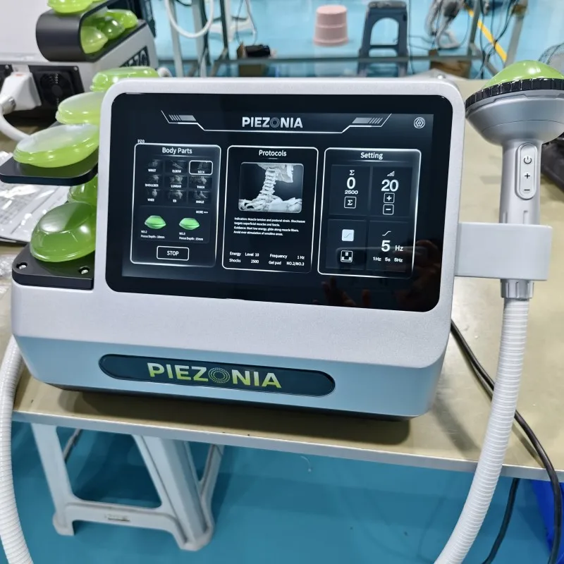 Piezo Focused Shockwave ESWT Therapy Machine 5 Million Shots Physiotherapy Applicator for Body Pain Relief