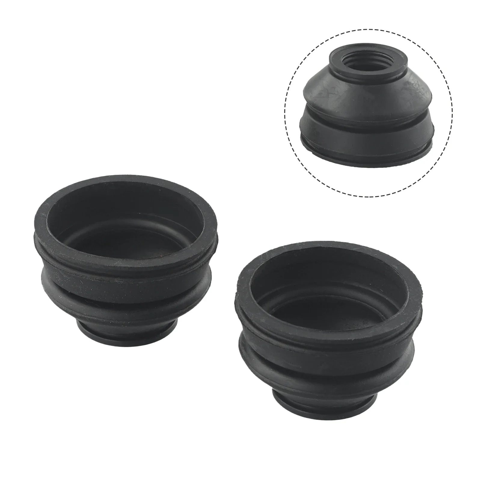 Cover Cap Dust Boot Covers 2 Pcs Accessories Black Fastening System Parts Rubber Garden High Quality Practical