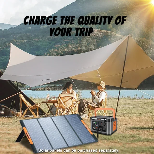 محطة طاقة محمولة 300WH 500WH 1000WH 2000WH التخييم الشمسية محطة طاقة الطوارئ إمدادات الطاقة بطارية Lifepo4