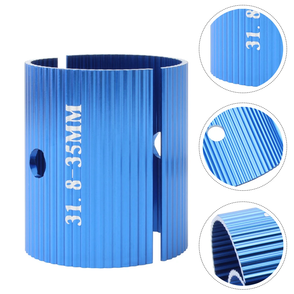 

2Pcs Handlebar Adapter Shim Riser Lightweight Aluminum Alloy Durable Stable Bike Accessories Conversion Sheet Stem Reducer