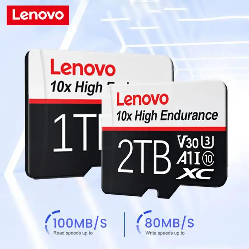 Lenovo-Tarjeta de memoria Micro SD Clase 10, 2TB, 1TB, 128GB, 256GB, 512GB, Mini SD, resistente al agua, para teléfono Ps5