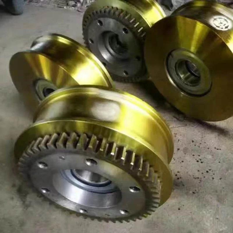 Crane wheel LD wheel set Spot diameter 400 single corner box wheel, double beam wheel set