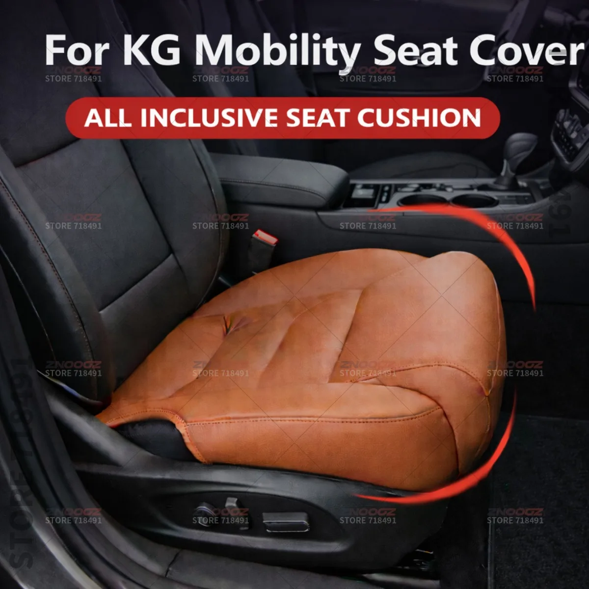 

For KG Mobility Tivoli Korando RextonCar Seat Leg Support Extension Seat Cover Memory Foam Extender Cushion Interior Accessories