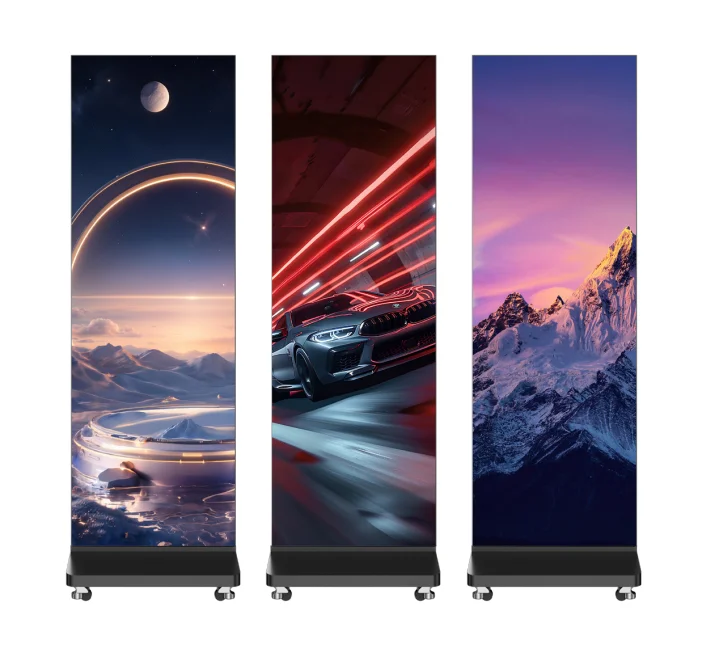 P1.5 COB 640x1920mm LED Poster Display, suitable for commercial display events.