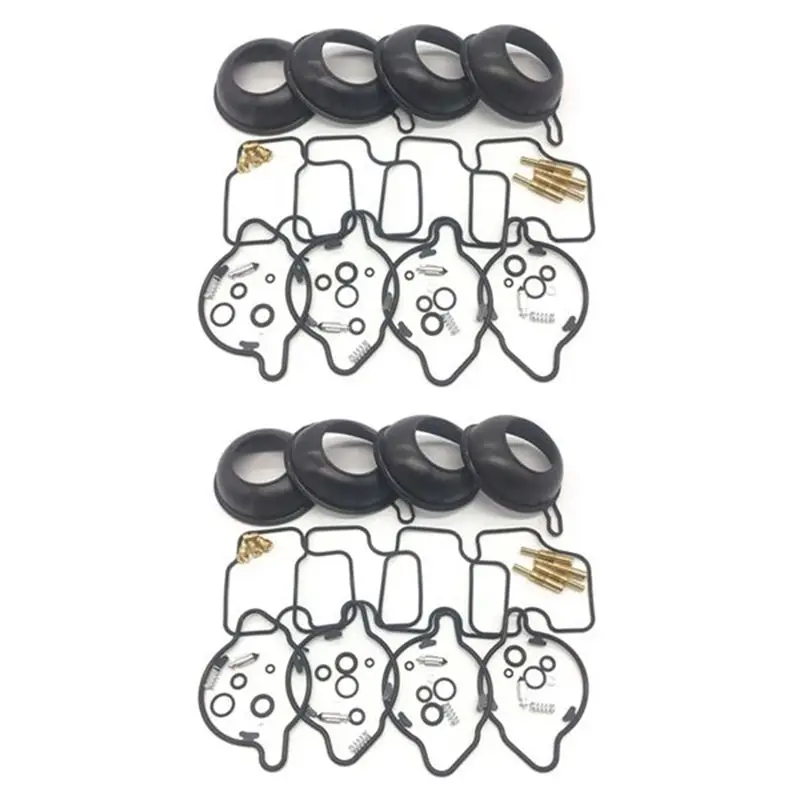 N26R-8 Piece Set Carburetor Repair Kit For Honda CBR600 F4 1999-2000 Plunger Diaphragm Part