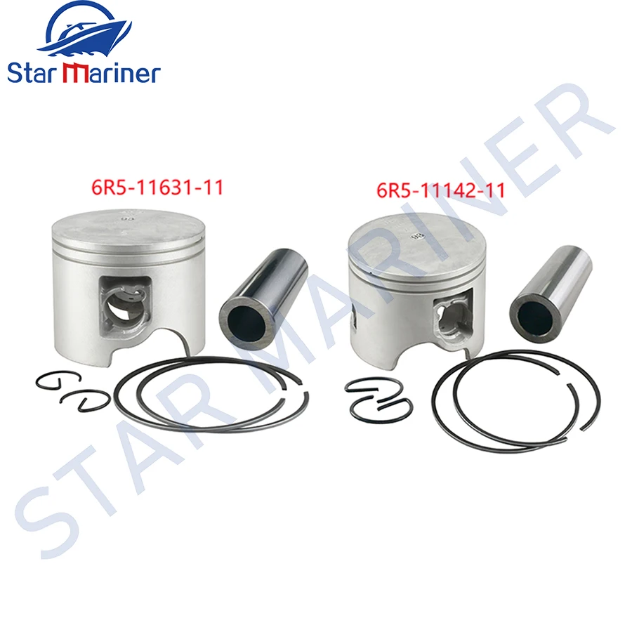 

6R5-11631-01-93 6R5-11642-01-93 Piston Kit STD 90MM For Yamaha Outboard Motor 2T 115HP -225HP Boat Engine Accessories