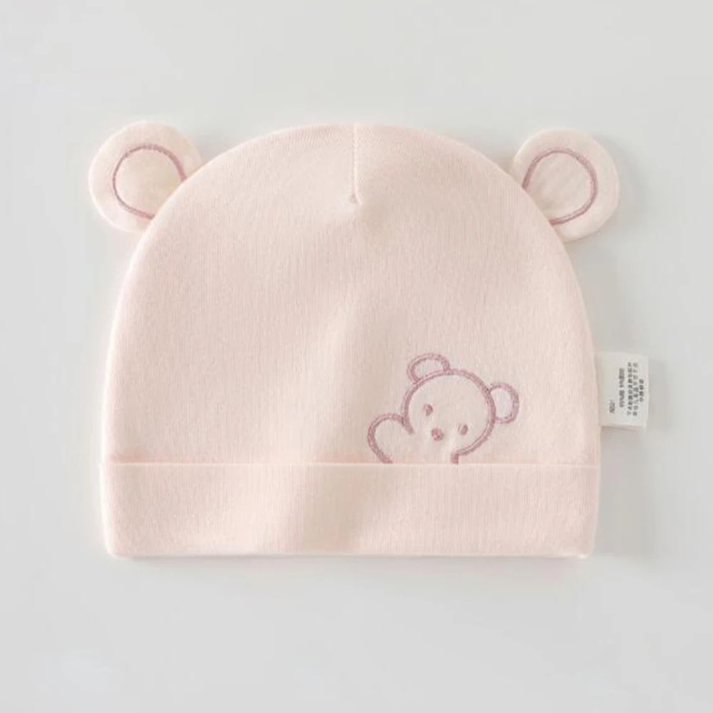 

Baby Bonnet Cotton Double Layer Spring Autumn Newborn Baby Hat Cute Hospital 0 3 Months Unisex Baby Caps For Boys Girls