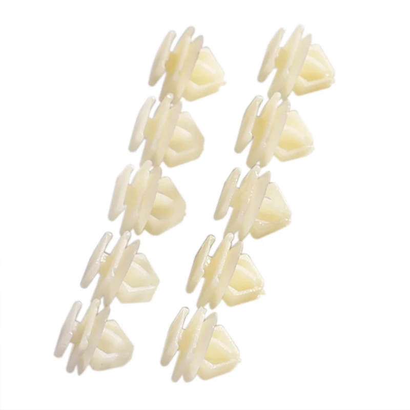 10PC/50PC White ABS Expert Door Moulding Clips Trim Panel Hole Clip Push Engine Cover Fasteners For Peugeot 106 206 306 307 806