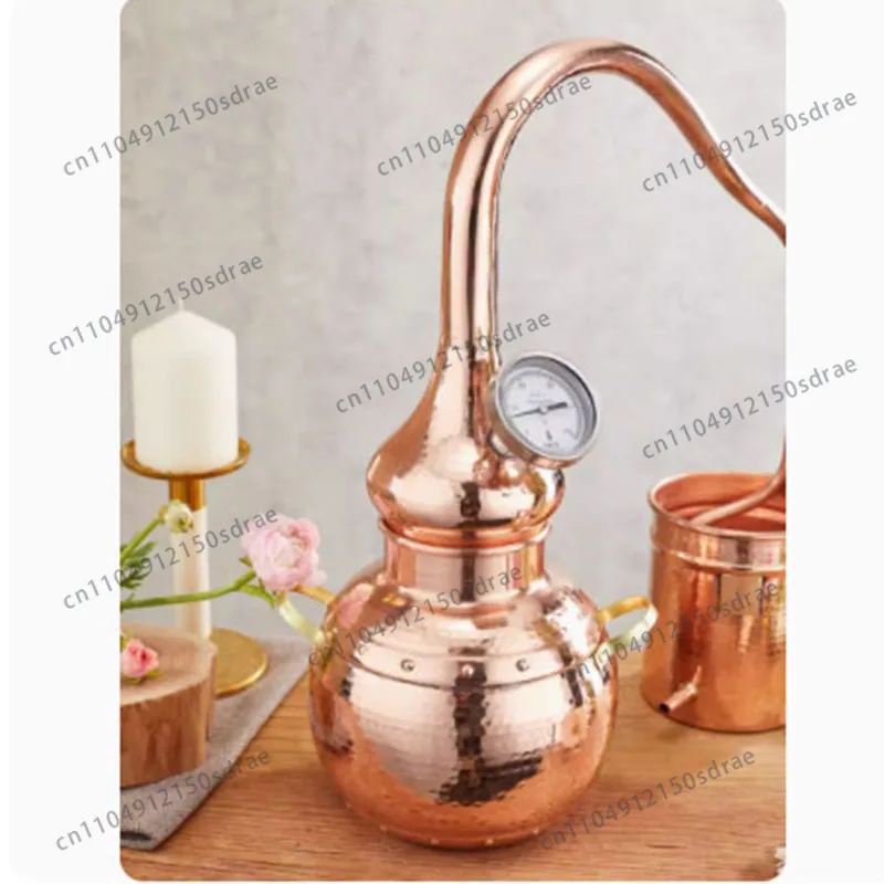 Small 5L Household Pure Dew Ancient Distillation Machine Gin Berry Gin Distillation Equipment Pure Copper Gin Purifier