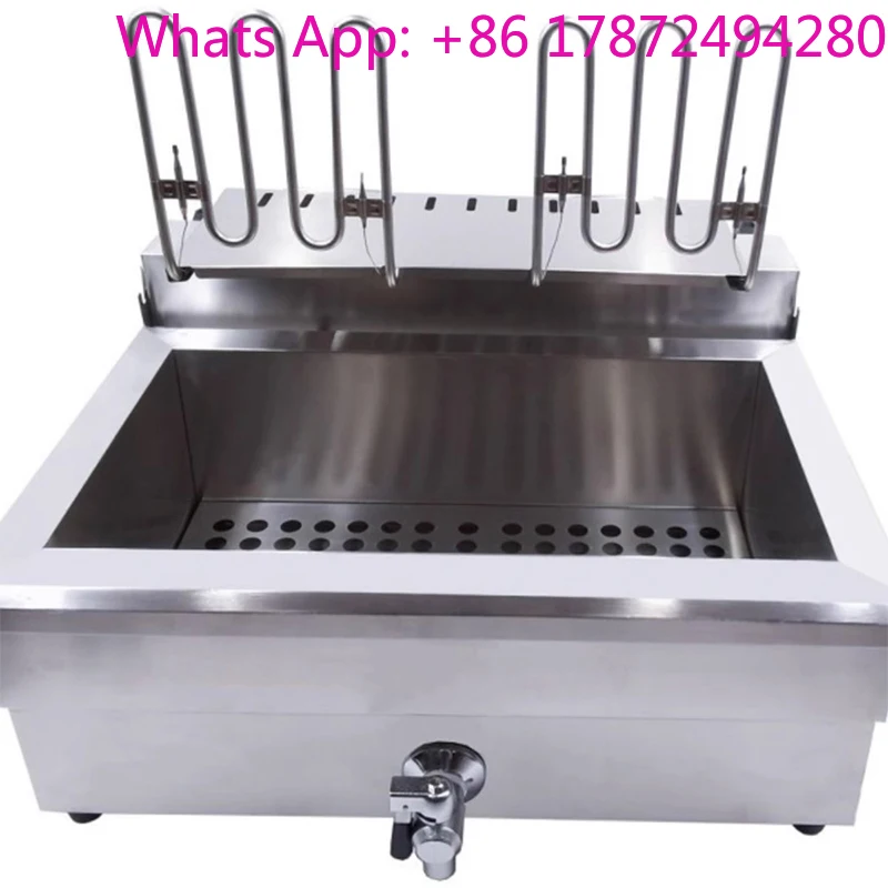 Electric 220V Deep Fryer Machine For Chips Chicken Large Capacity 20L 30L Frying Machine with Oil Drain Faucet 6000W