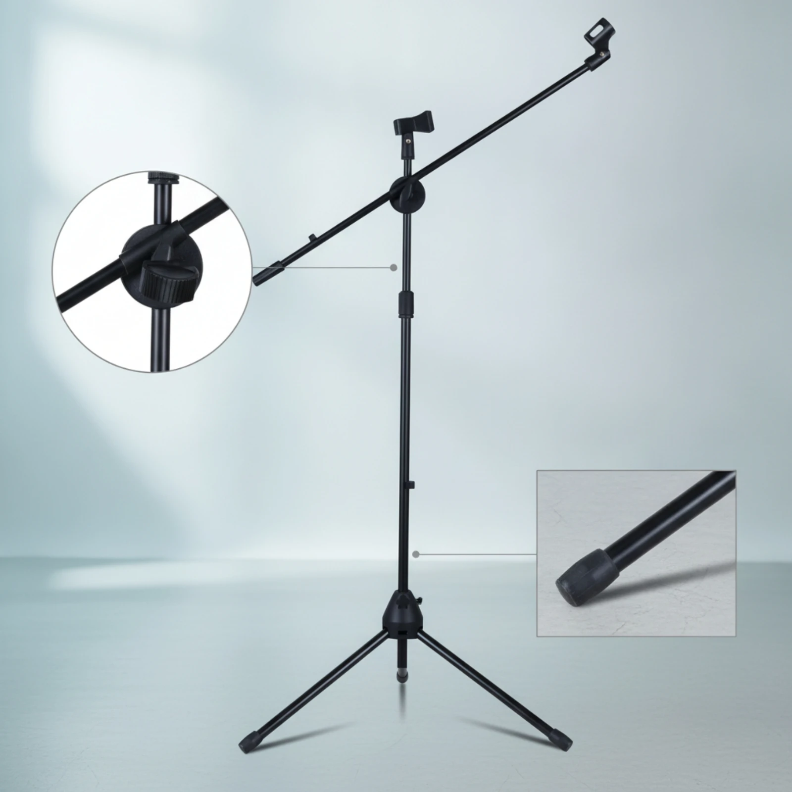 Audio Capture Stand Stand with Extended Arm Arm Height Adjustable Tripod Audio Capture Stand Stand Telescoping Heavy Duty