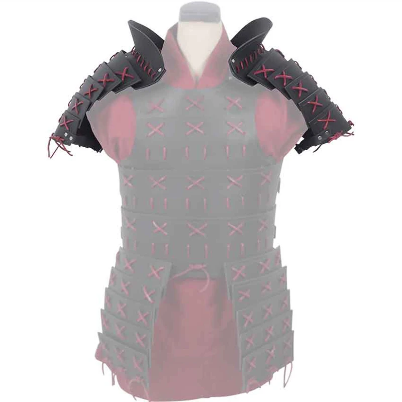 Medieval Samurai Shoulder Armor Viking Pirate Ninja Warrior Gladiator Cosplay Costume Steampunk Gothic PU Leather Pauldrons LARP