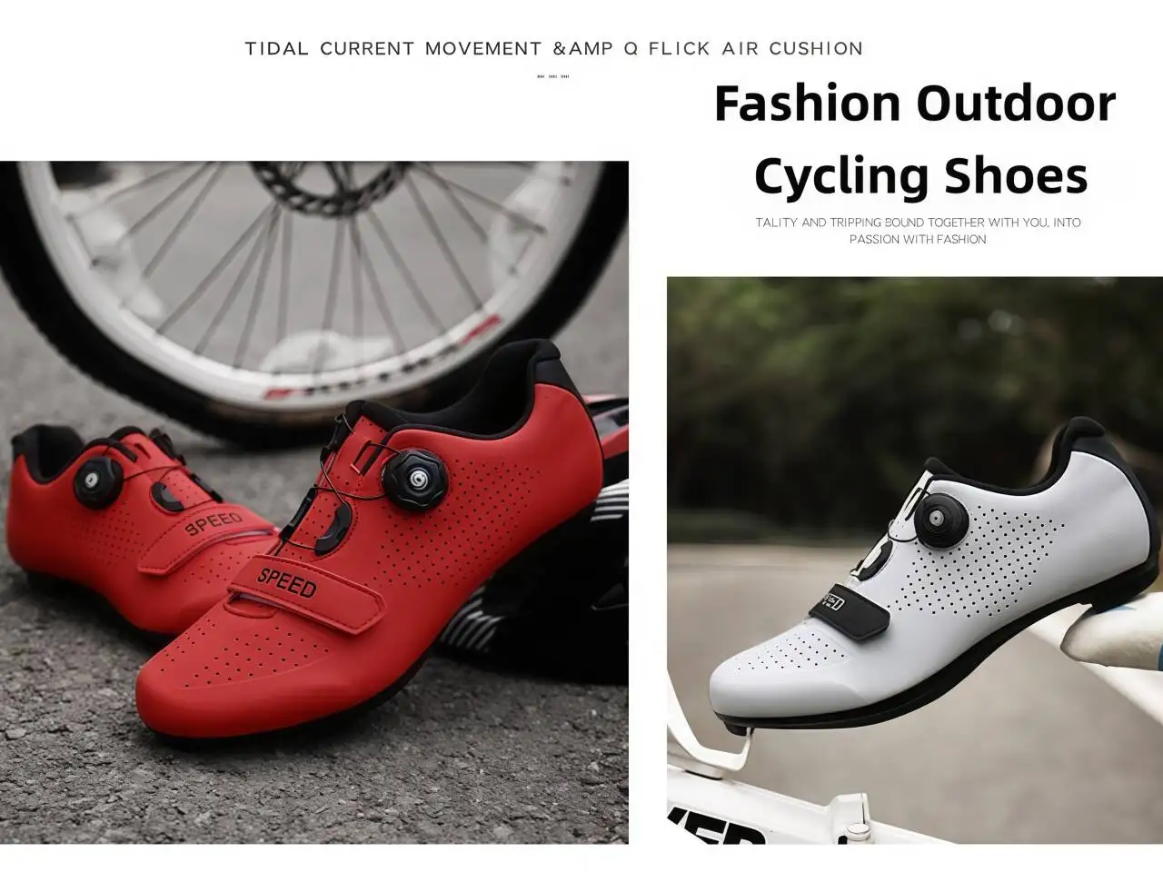 Unisex-Fahrradschuhe, Mountainbike-Fahrradschuhe, SPD-Lock-Schuhe, leichte, atmungsaktive und bequeme Wandersportschuhe – Detail 11
