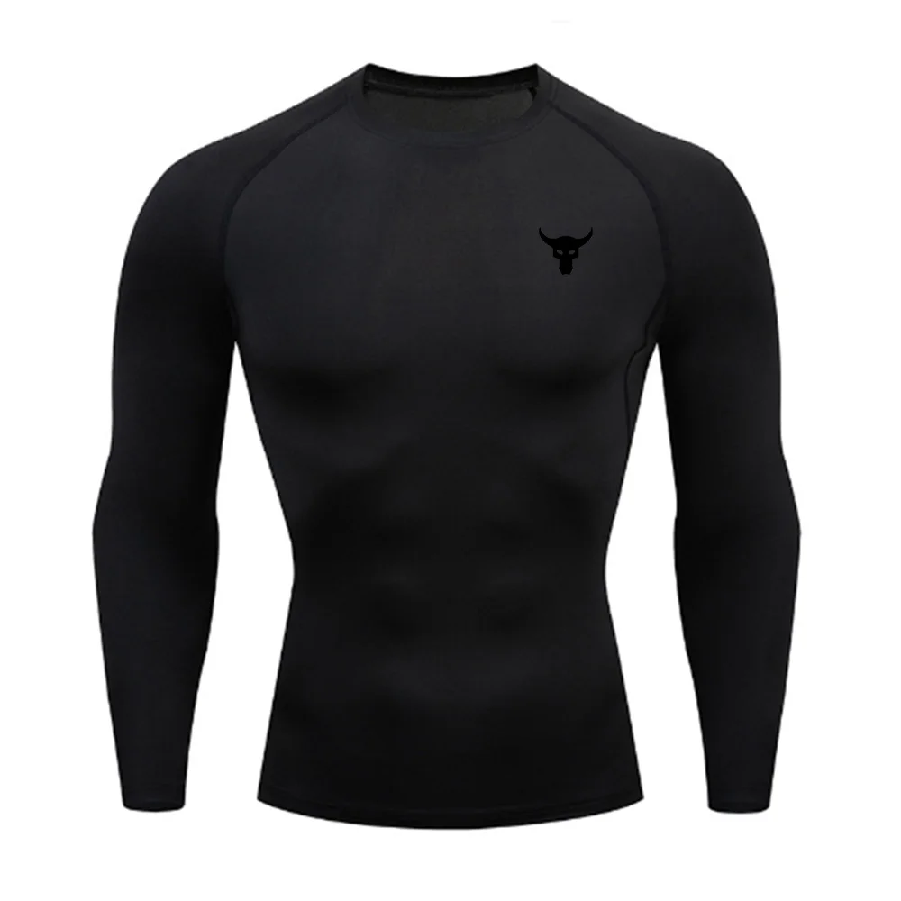 Men\'s and women\'s quick drying sportswear T-shirts long sleeved tight fitting clothes comfortable and breathable running clothes
