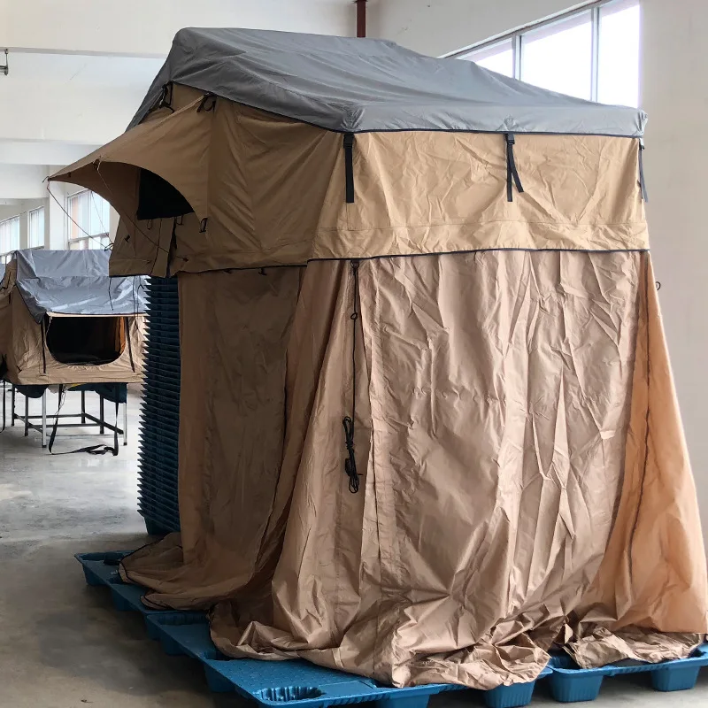 Outdoor Travel Self-driving Camping Car Roof Tent With Sunroof Four-Season Double-Layer Quick Start