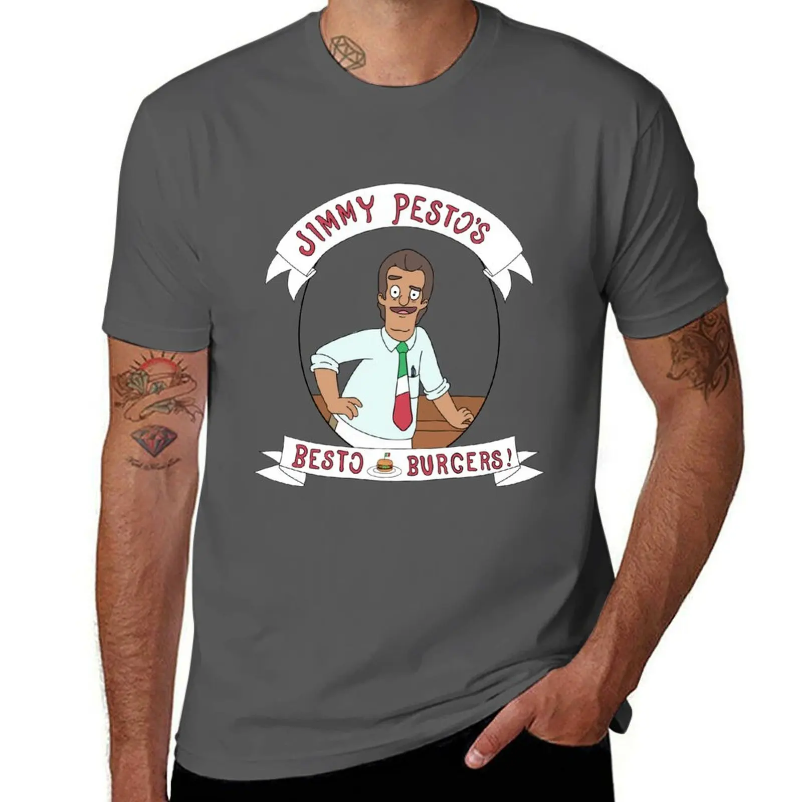 Jimmy Pesto es el besto! Camiseta de algodón, camisetas 100% para hombre, camisetas estampadas de marca de lujo de alta calidad para hombre, camiseta