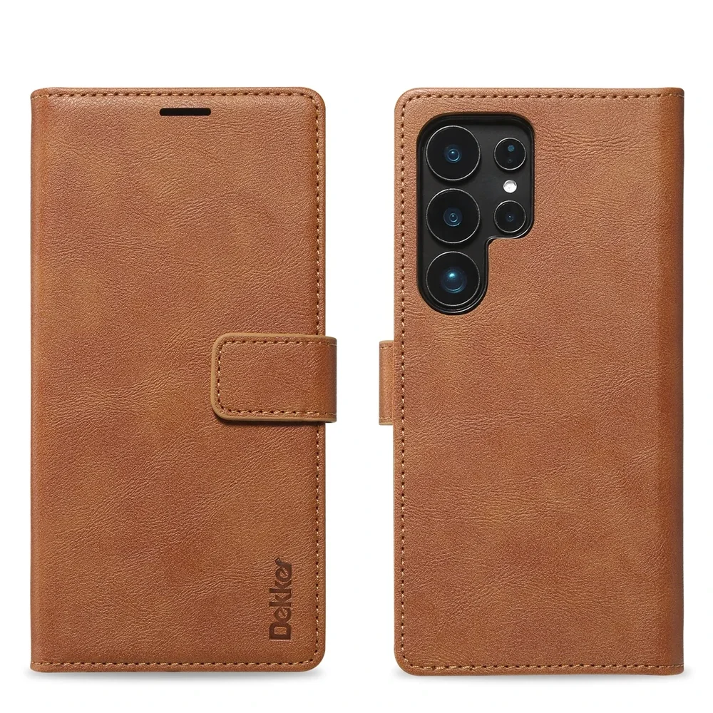 2-in-1 Magnetische Lederhülle für Samsung Galaxy S26 S25 Ultra S24 Plus S23 + S25Ultra Kabelloses Laden Kartenfach Handyhülle – Detail 12