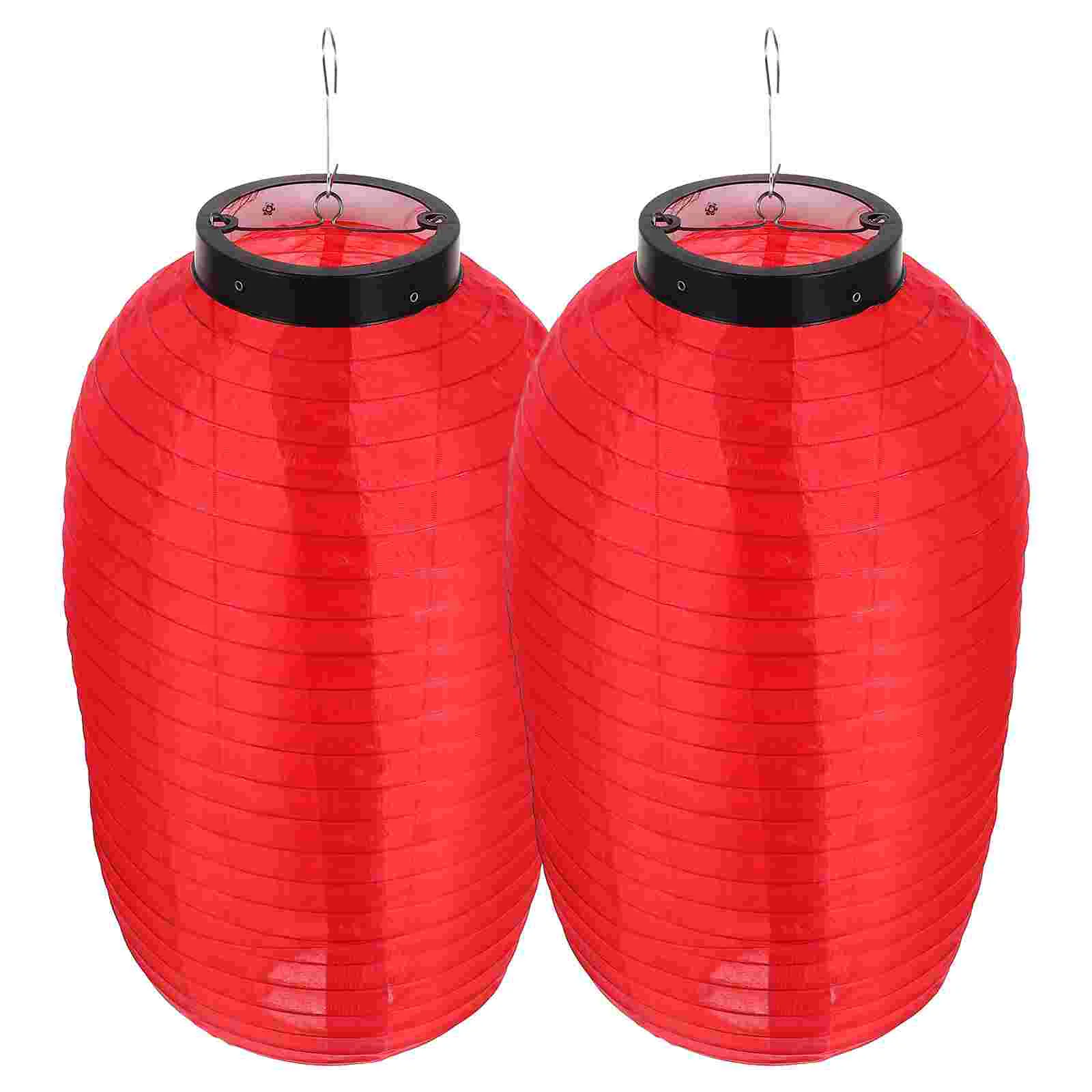 2 Pcs Outdoor Japanese Silk Lantern Child Pliers Grippers Cloth Lanterns Decorative