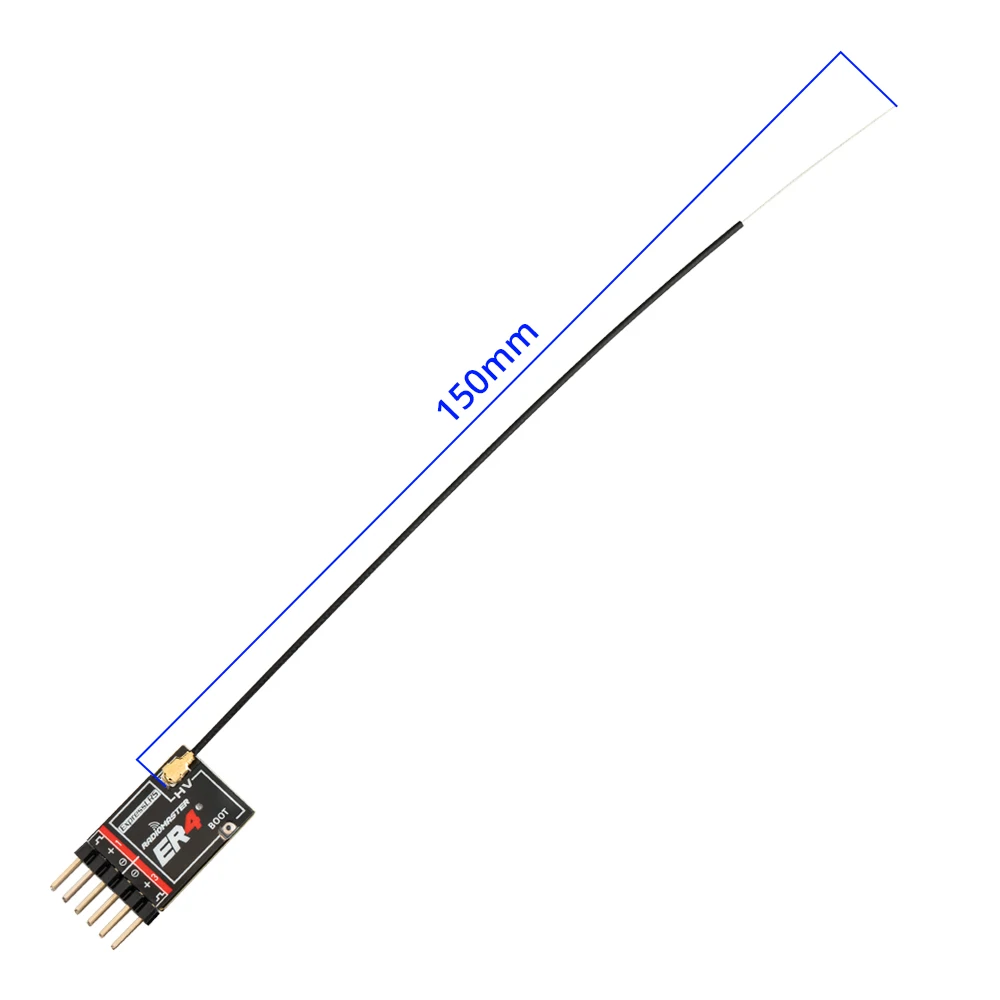 Receptor Radiomaster ER4, 2,4 Ghz, 4 canales, 10mw, ExpressLRS, PWM