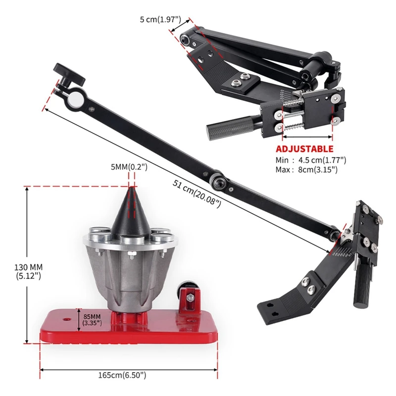 ABDJ-339075B Magnetic Wall Mount Lawn Mower Blade Balancer 42-047 & Sharpener 2Nd Gen 750-087 For Stihl Troy Husqvarna