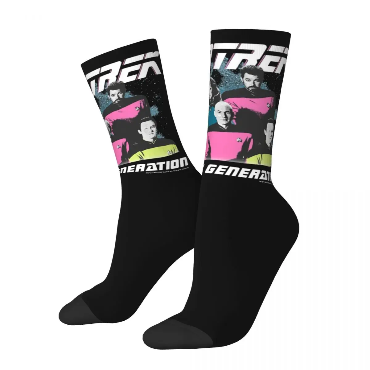 

Winter Warm Hip-hop Women Men Stars Treks Generation Neon Socks Breathable Skateboard Socks